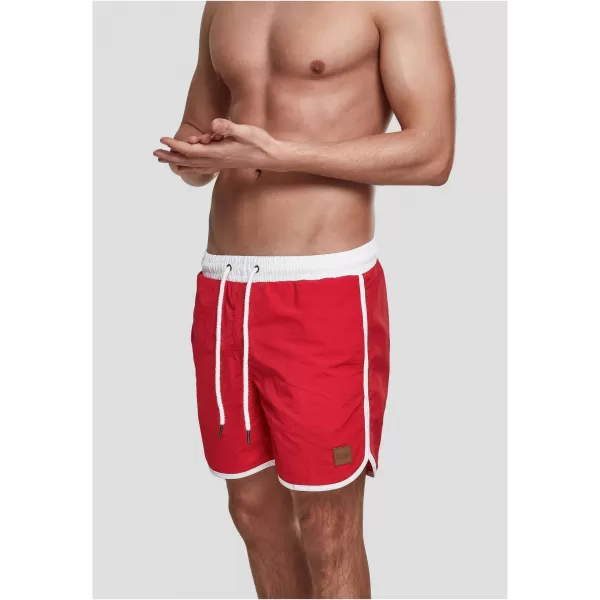  Pánske šortky URBAN CLASSICS TB2050 Fire Red/White 