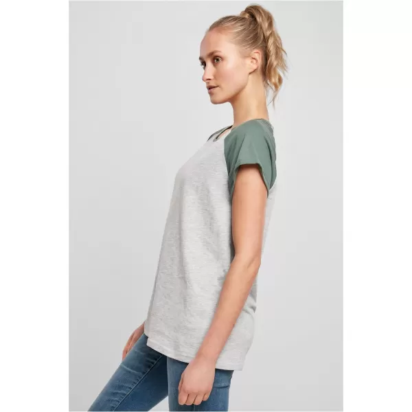  Dámska t -shirt URBAN CLASSICS TB1913 svetlo šedá/bledá list 