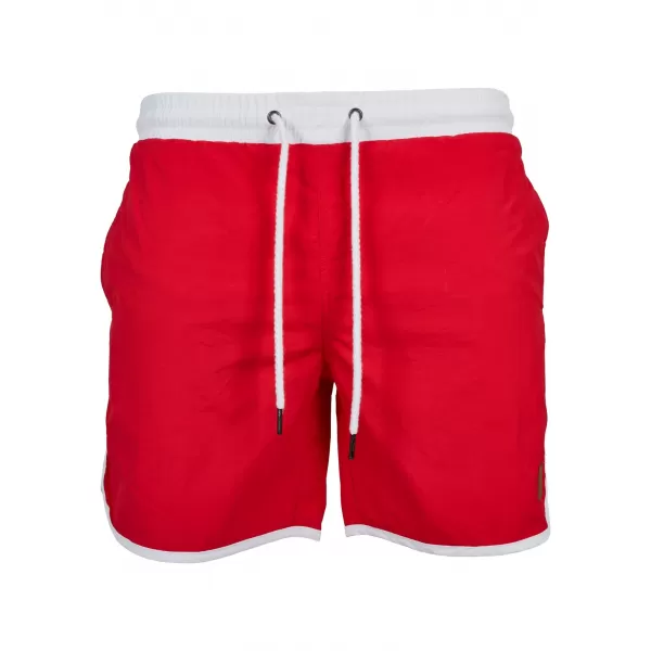  Pánske šortky URBAN CLASSICS TB2050 Fire Red/White 