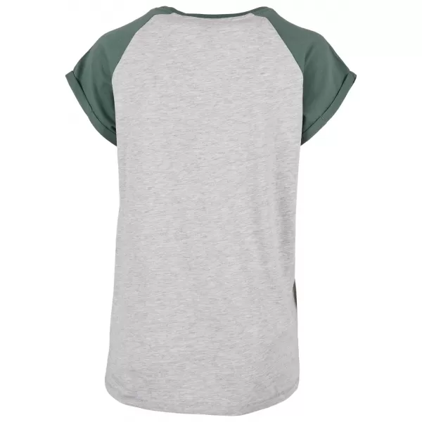  Dámska t -shirt URBAN CLASSICS TB1913 svetlo šedá/bledá list 