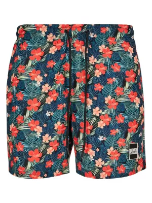Pánske šortky URBAN CLASSICS TB2679 Čierne/tropické