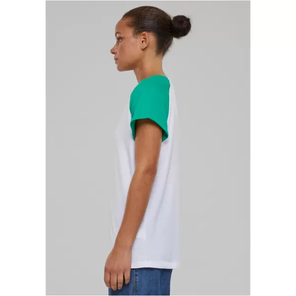 Dámska t -shirt URBAN CLASSICS TB1913 White/Fern Green 
