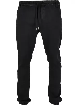 Pánske nohavice URBAN CLASSICS TB1794 Realblack umývaný