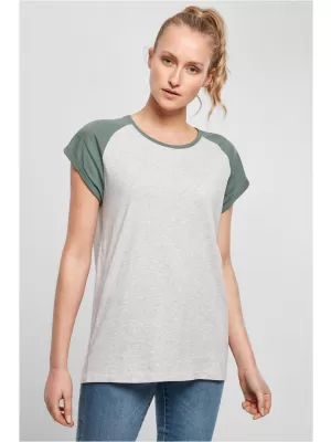 Dámska t -shirt URBAN CLASSICS TB1913 svetlo šedá/bledá list