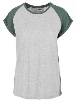Dámska t -shirt URBAN CLASSICS TB1913 svetlo šedá/bledá list