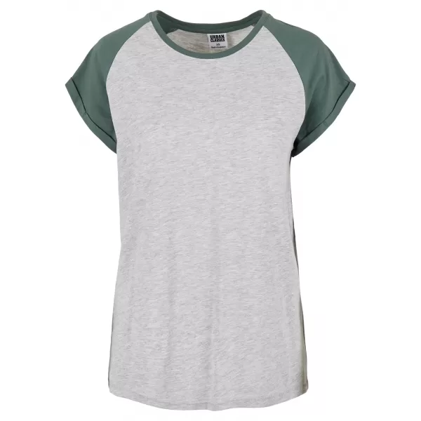  Dámska t -shirt URBAN CLASSICS TB1913 svetlo šedá/bledá list 