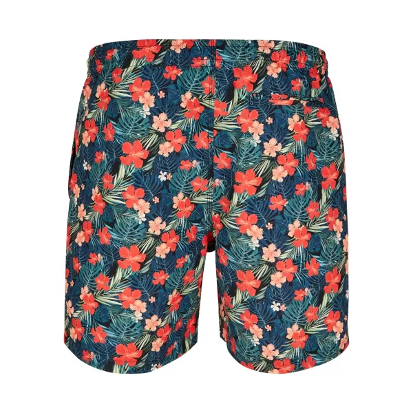 Pánske šortky URBAN CLASSICS TB2679 Čierne/tropické 