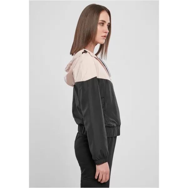  Dámska bunda URBAN CLASSICS TB3638 svetloružová/čierna 