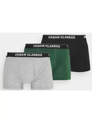 Pánske boxery URBAN CLASSICS TB3708 Gray/Tmavo Green/Black