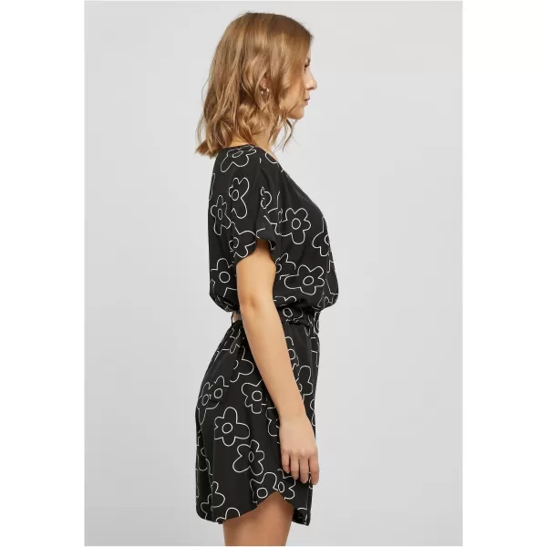  Dámske kombinézy URBAN CLASSICS TB4096 Black Flower 