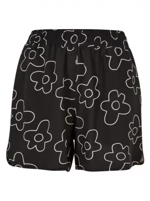 Dámske šortky URBAN CLASSICS TB3435 Black Flower