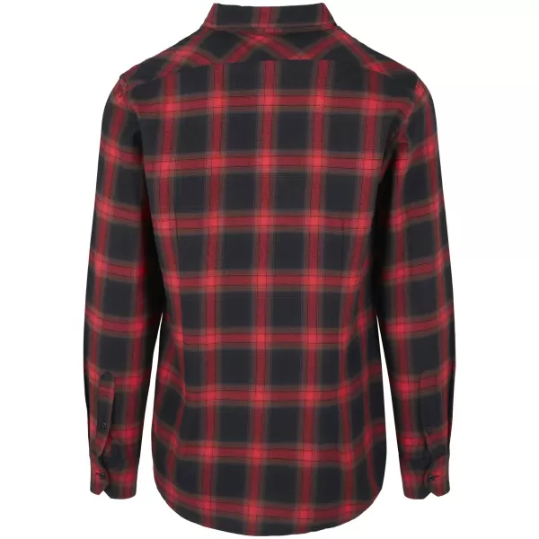  Pánska košeľa URBAN CLASSICS TB3195 Čierna/červená 