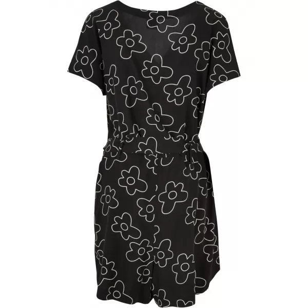  Dámske kombinézy URBAN CLASSICS TB4096 Black Flower 