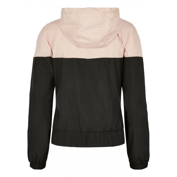  Dámska bunda URBAN CLASSICS TB3638 svetloružová/čierna 