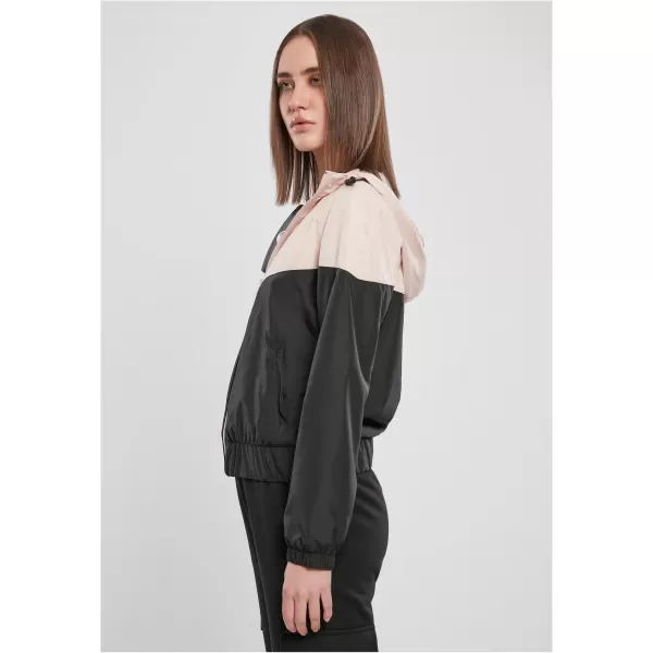  Dámska bunda URBAN CLASSICS TB3638 svetloružová/čierna 
