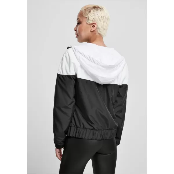  Dámska bunda URBAN CLASSICS TB3638 biela/čierna 