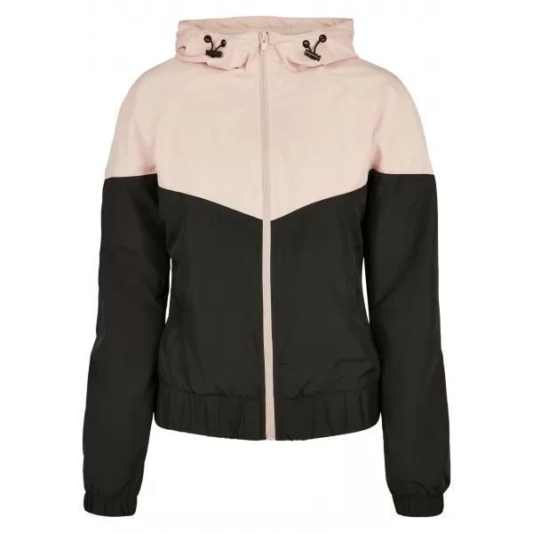  Dámska bunda URBAN CLASSICS TB3638 svetloružová/čierna 
