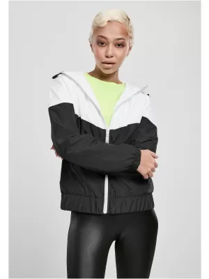 Dámska bunda URBAN CLASSICS TB3638 biela/čierna