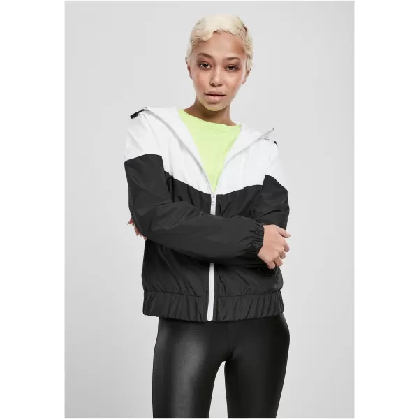  Dámska bunda URBAN CLASSICS TB3638 biela/čierna 