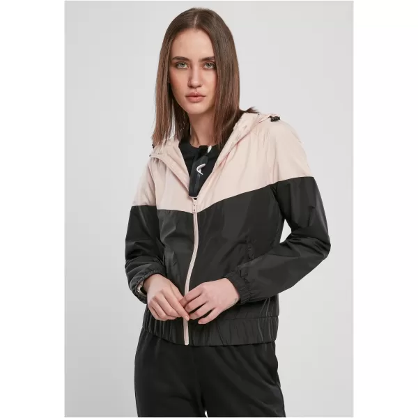  Dámska bunda URBAN CLASSICS TB3638 svetloružová/čierna 