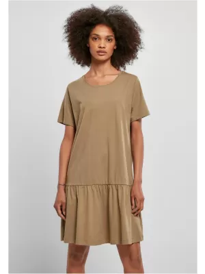 Dámske šaty mestské klasiky TB4104 khaki