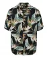 Pánska košeľa URBAN CLASSICS TB3506 Black/Blossom
