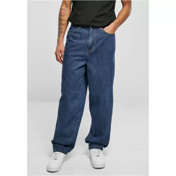  Pánske džínsy URBAN CLASSICS TB4461 Mid Indigo Wased 