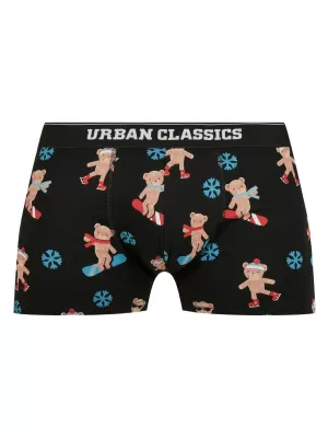 Pánske boxery URBAN CLASSICS TB4503 Teddy AOP/Jasper/Navy