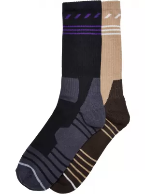 Ponožky URBAN CLASSICS TB3742 Black/Union Beige