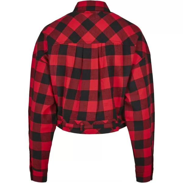  Dámska košeľa URBAN CLASSICS TB3753 Čierna/červená 