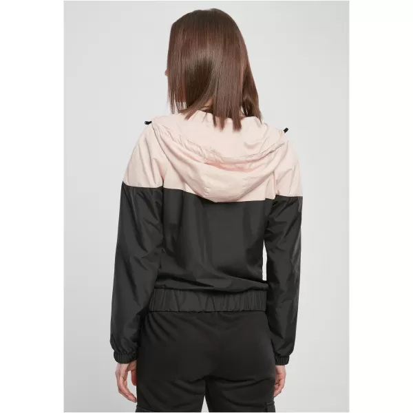  Dámska bunda URBAN CLASSICS TB3638 svetloružová/čierna 
