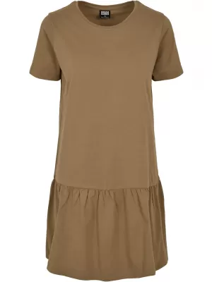 Dámske šaty mestské klasiky TB4104 khaki