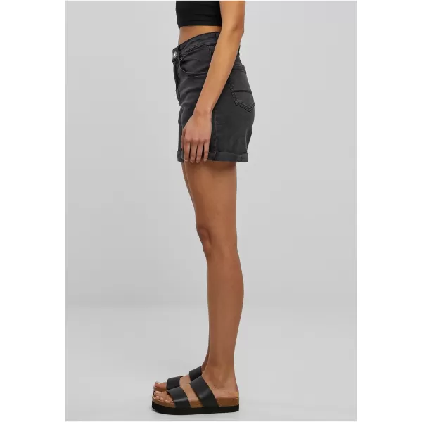  Dámske šortky URBAN CLASSICS TB4796 Black Washed 