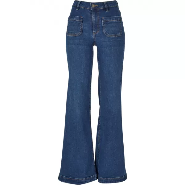  Dámske nohavice URBAN CLASSICS TB5452 Deep Blue Wased 