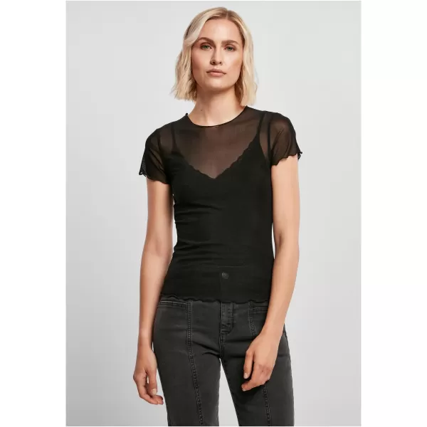  Dámska t -shirt URBAN CLASSICS TB4770 čierna 