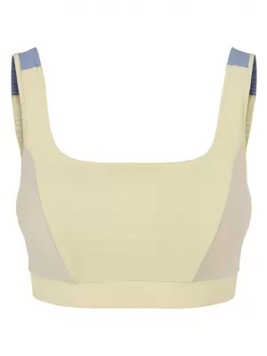 Dámska podprsenka URBAN CLASSICS TB5017 Mäkká žltá/mäkká morská tráva/vablue