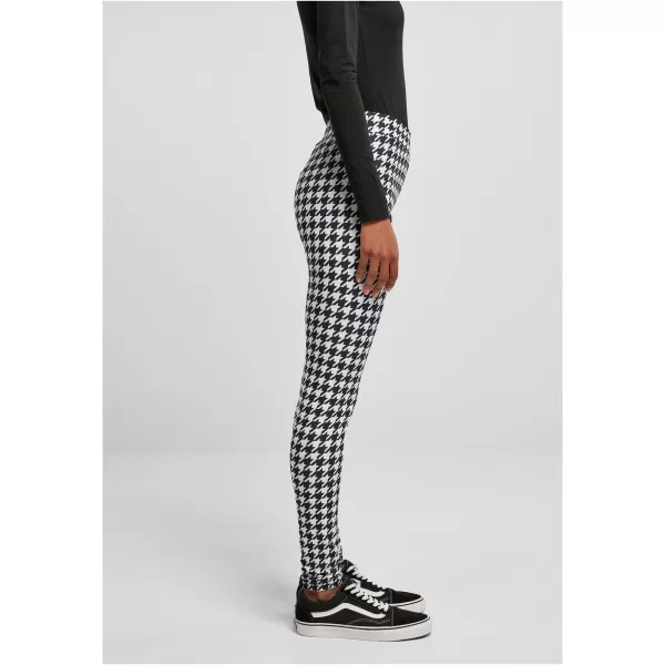  Legíny žien URBAN CLASSICS TB4771 Black Houndstooth 