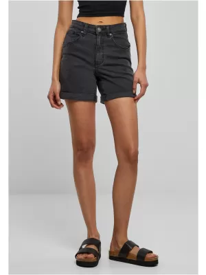 Dámske šortky URBAN CLASSICS TB4796 Black Washed
