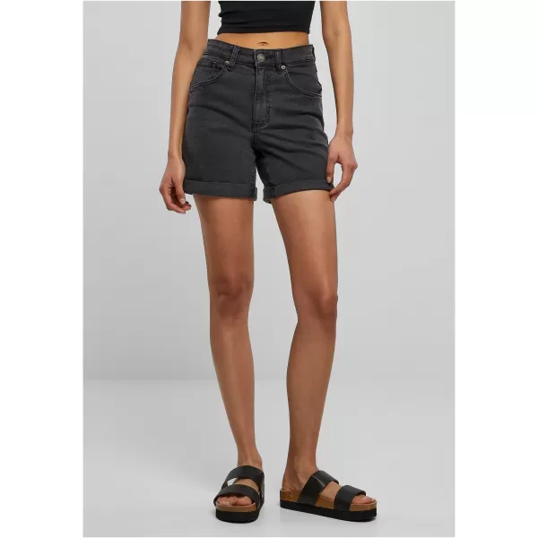  Dámske šortky URBAN CLASSICS TB4796 Black Washed 