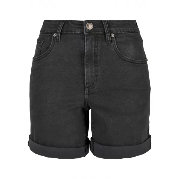  Dámske šortky URBAN CLASSICS TB4796 Black Washed 