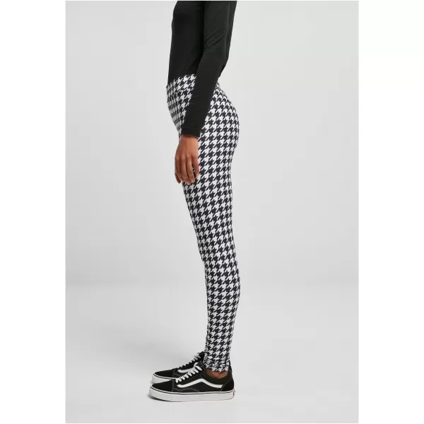  Legíny žien URBAN CLASSICS TB4771 Black Houndstooth 