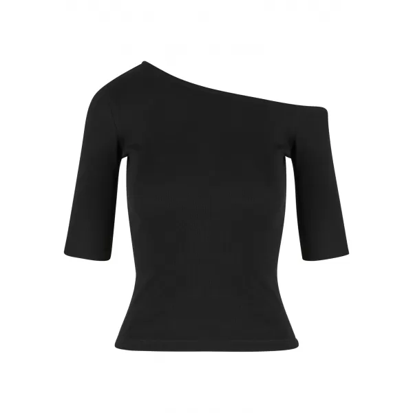  Dámske tričko URBAN CLASSICS TB7096 ČIERNA 