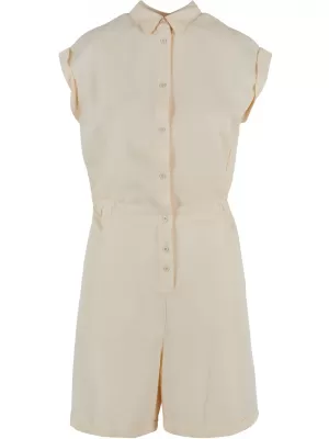 Dámske kombinézy URBAN CLASSICS TB6199 biela/piesok