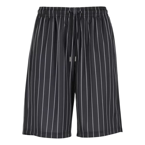  Pánske šortky URBAN CLASSICS TB7384 ČIERNA/BIELA 
