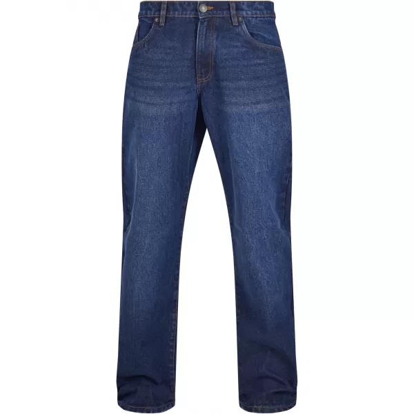  Pánske džínsy URBAN CLASSICS TB6396 Nový tmavo modrý umývaný 