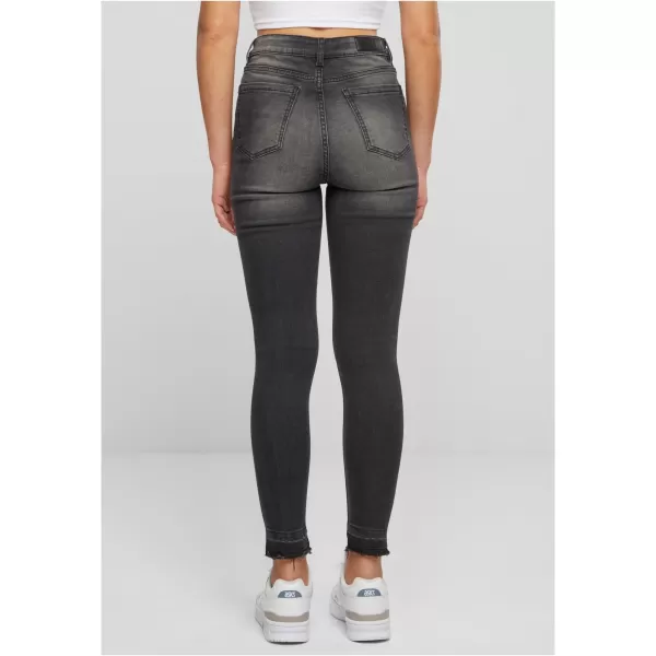  Dámske džínsy URBAN CLASSICS TB6865 Black Washed 