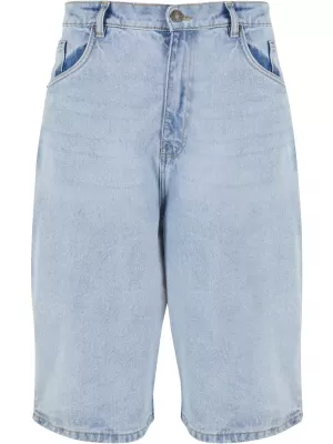 Pánske šortky URBAN CLASSICS TB6639 Nový svetlo modrý umývaný