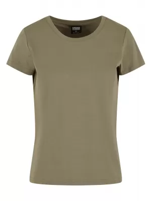 Dámska T -shirt URBAN CLASSICS TB7170 bledá oliva