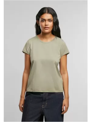 Dámska T -shirt URBAN CLASSICS TB7170 bledá oliva