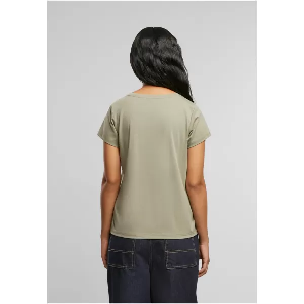  Dámska T -shirt URBAN CLASSICS TB7170 bledá oliva 